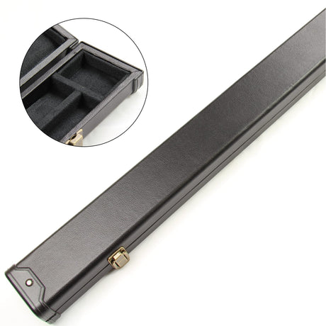 2 Cue ALL BLACK 1 Piece Cue Case