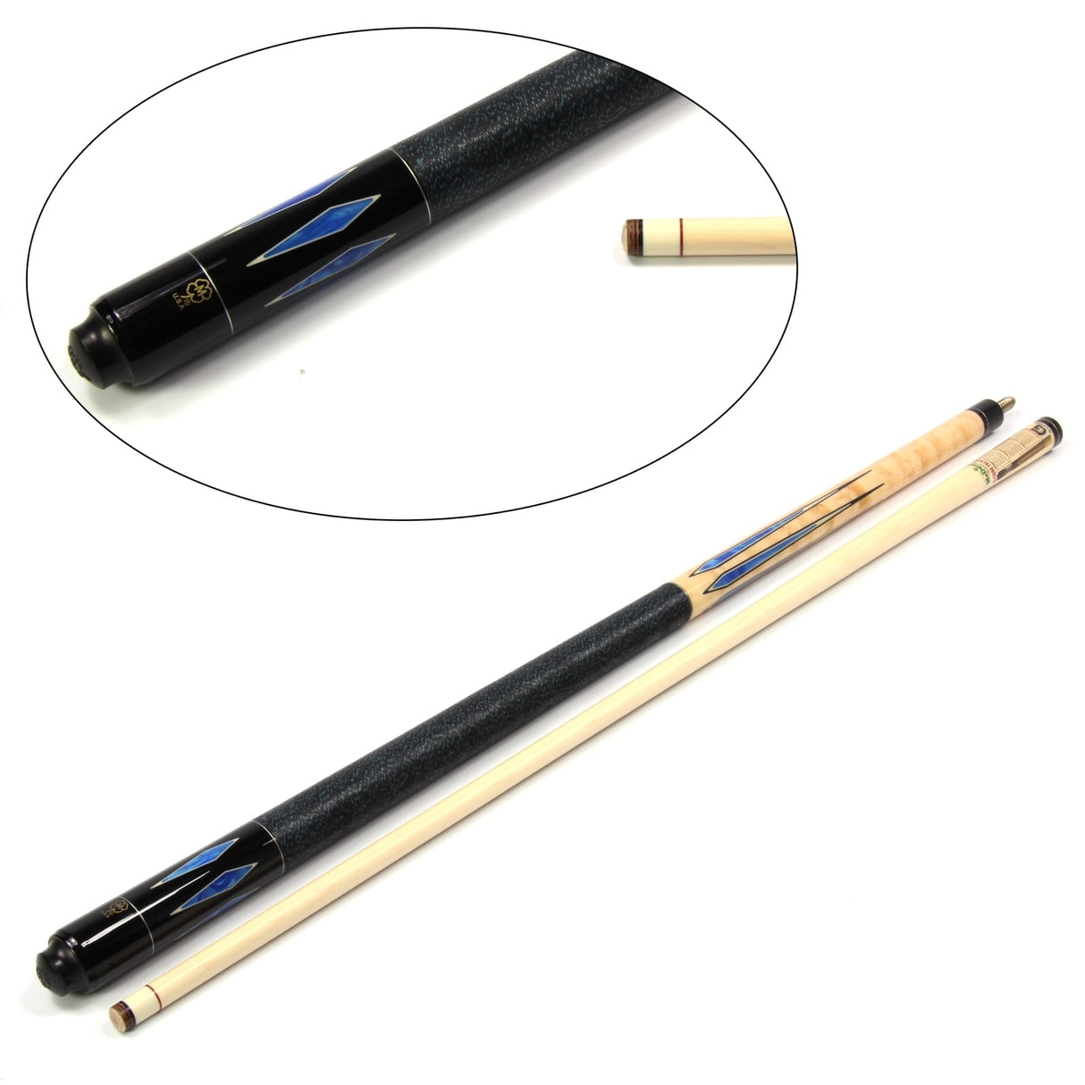 McDermott BLUE PEARL Hand Crafted G-Series American Pool Cue 13mm tip – G324A