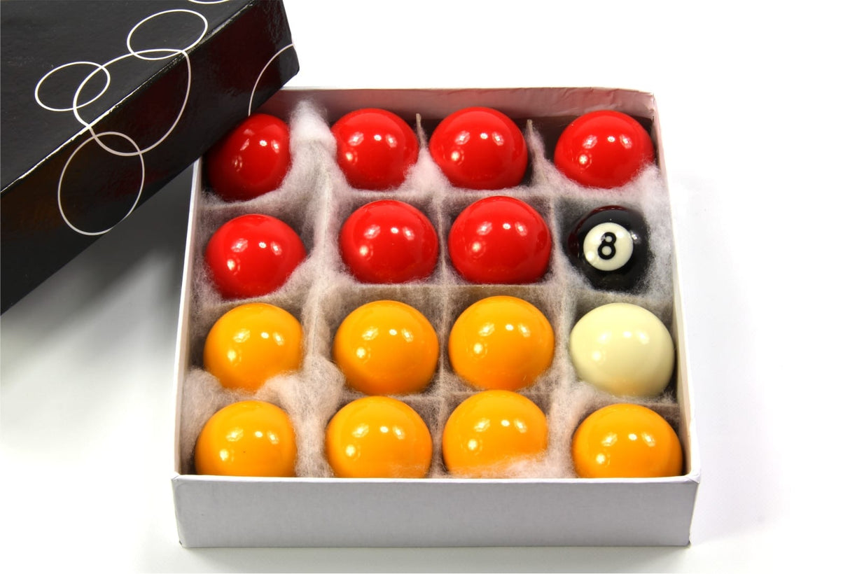 Funky Chalk Kids Small ECONOMY RED & YELLOW Pool Ball Set - 1 5/8Inch (41mm)