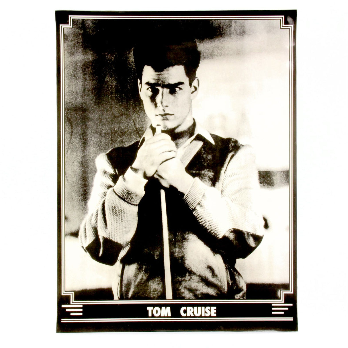 TOM CRUISE In The Colour Of Money - Black and White POSTER Print