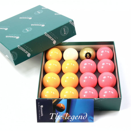 EXCLUSIVE! Aramith Premier GOLD 8 BALL Edition PINK and YELLOW Pool Balls