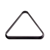 Compact 15-Ball Black Plastic Snooker & Pool Triangle