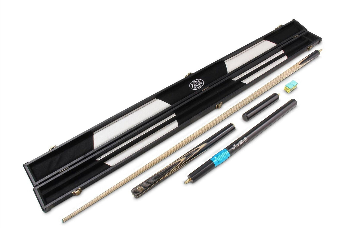 Baize Master MAPLE EMPEROR SNOOKER CUE SET with Case 2 x Extensions and Chalk