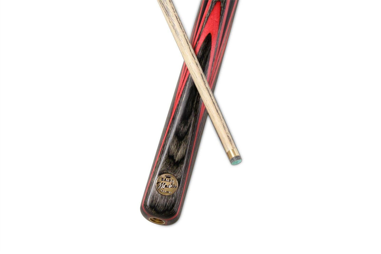 Baize Master RED EMPEROR SNOOKER CUE SET with Case 2 x Extensions and Chalk