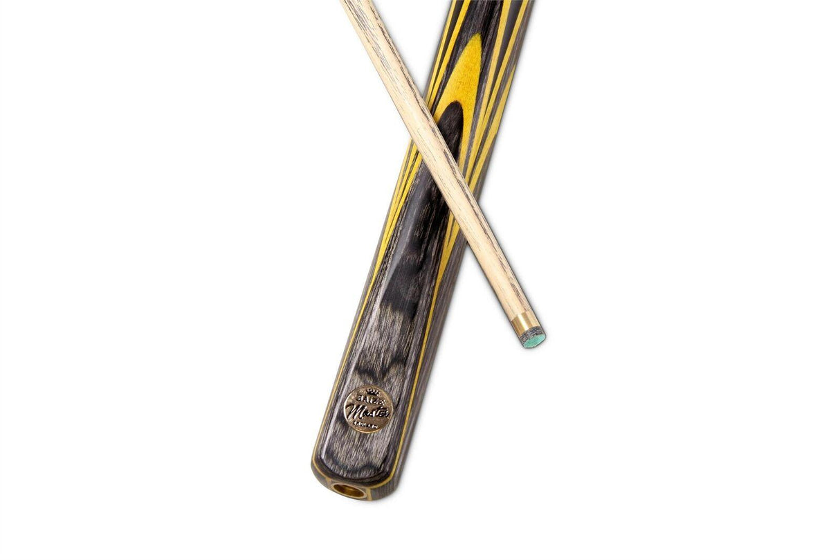 Baize Master YELLOW EMPEROR SNOOKER CUE SET with Case 2 x Extensions and Chalk