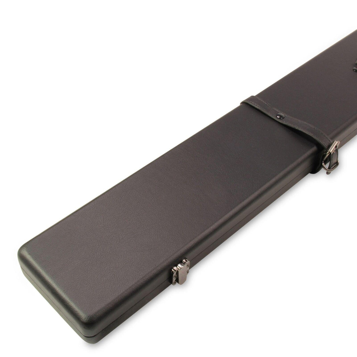 Baize Master 3/4 Luxury WIDE ALL BLACK 2 CUE Snooker Cue Case with Round Corners