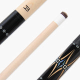 Dynamite Billiards Diamond Series 58 Inch 2 Piece Centre Joint American Pool Cue with Premium Tapered Maple Shaft and 12.5mm Layered Everest Tip – Designed and endorsed by World Pool Champion, Darren Appleton