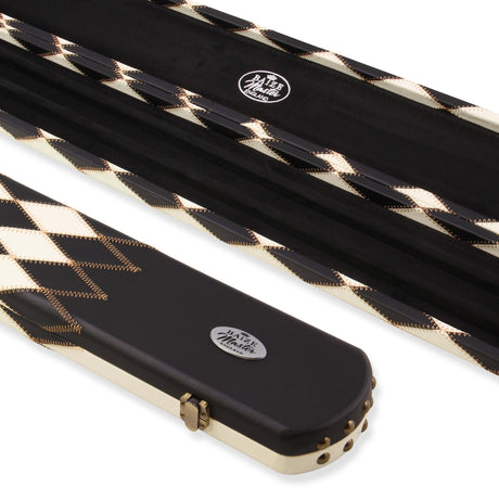 Baize Master 1 Piece DIAMONDS Luxury Round Ends Snooker Pool Cue Case with Studs - Holds 3 Cues