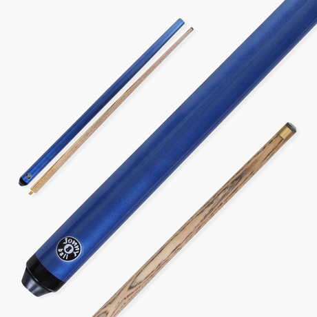 Jonny 8 Ball 48 inch BLUE JET JUNIOR 2pc Ash Pool Snooker Cue - 10mm Tip