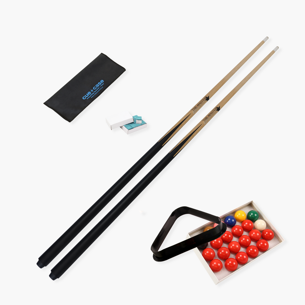 Kids' Pool or Snooker Table Set - Complete Junior Cue & Accessories Kit