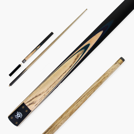 Jonny 8 Ball 57 Inch Traditional ¾ Jointed Ash Snooker Pool Cue 9mm tip + Mini Butt