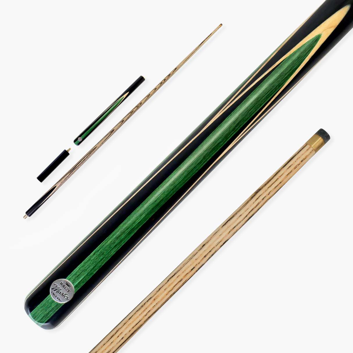 Baize Master 3/4 GREEN JESTER 57 Inch Ash Snooker Pool Cue with 9.5mm Tip