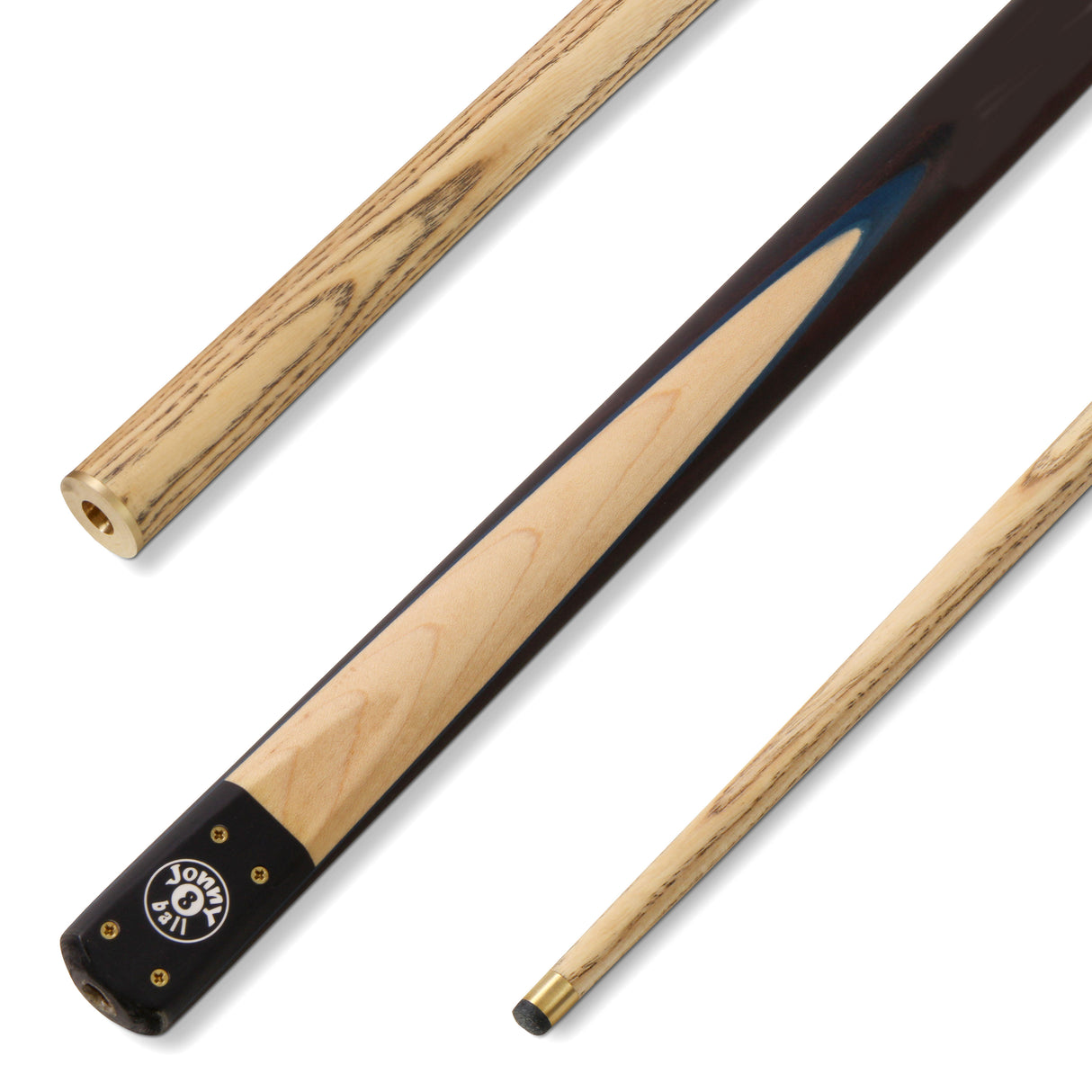 Jonny 8 Ball HAWK 57 Inch 3 Section Rapid Shorten English Pool Cue – 8mm Tip