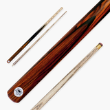 PRO147 Pearl Series A Hand Spliced 2 Piece 57 Inch Snooker Pool Cue with Smooth Premium Ash Shaft and Ebony Style Butt with 9.5mm Pro Leather Tip