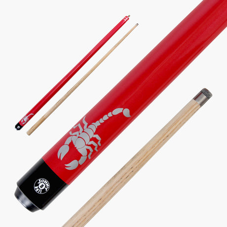 Jonny 8 Ball SCORPION 57 Inch 2 Piece Ash Snooker Pool Cue 9mm Tip