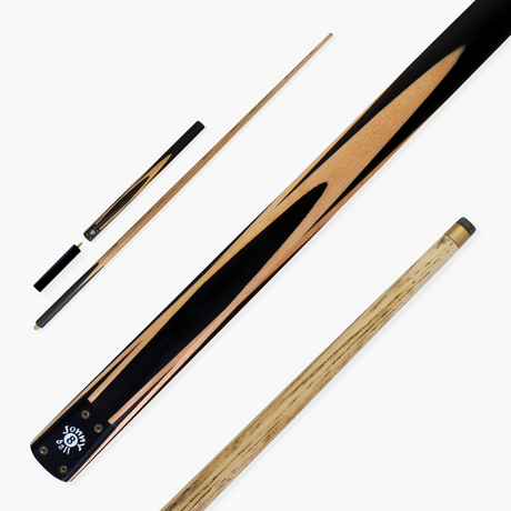 Jonny 8 Ball 57 Inch Traditional ¾ Jointed Ash Snooker Pool Cue 9mm tip + Mini Butt