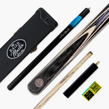 Baize Master MAPLE EMPEROR SNOOKER CUE SET with Case 2 x Extensions and Chalk