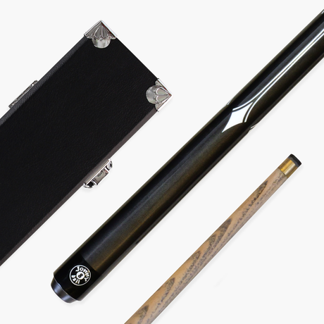 Jonny 8 Ball WHITE SPEAR 57 Inch 2 Piece Snooker Pool Cue and Case Set with 9.5mm Tip