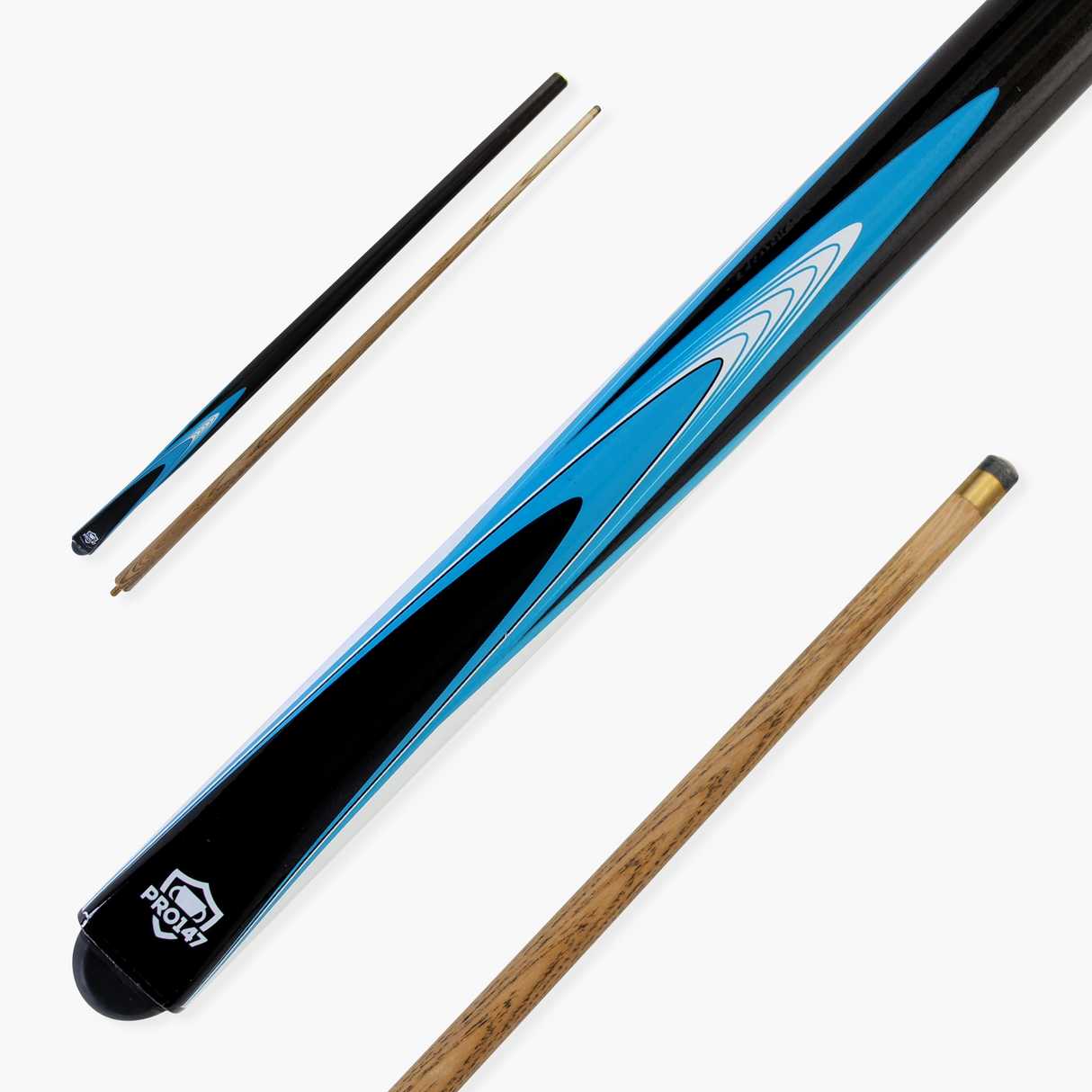 PRO147 TSUNAMI 57 Inch 2 Piece Centre Joint Snooker Pool Cue 9.5mm Tip