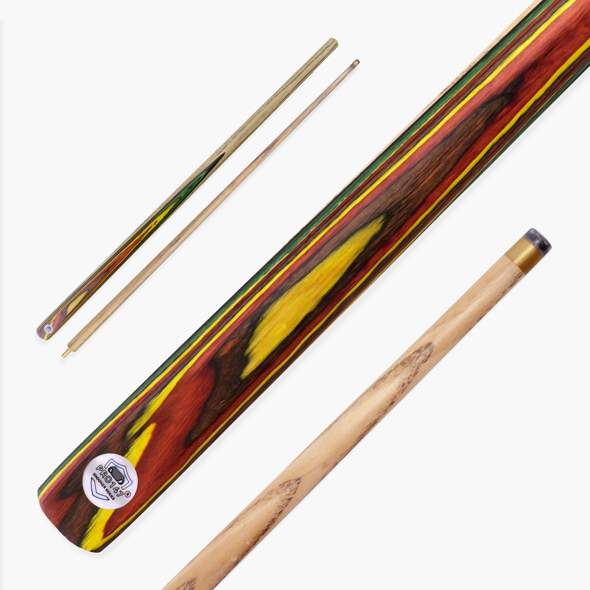 PRO147 PRO MATCH 57 Inch 2 Piece Matching Ash Snooker Pool Cue 9.5mm Tip