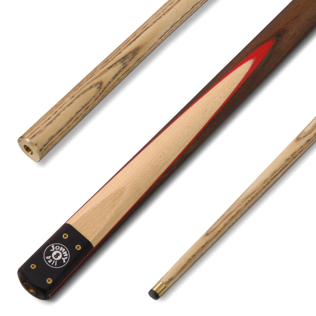 Jonny 8 Ball HAWK 57 Inch 3 Section Rapid Shorten English Pool Cue – 8mm Tip