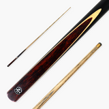 Baize Master Ultimate #010 57 Inch One Piece Hand Spliced Ebony Butt English Pool Cue with Hand-Fitted Asia Cues Pro 8.3mm Tip – Handmade in Thailand by Asia Cues