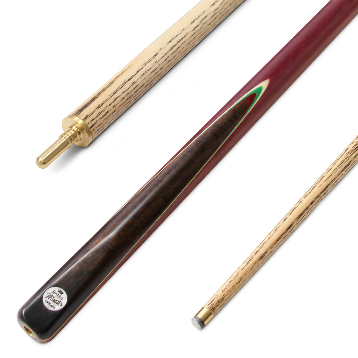 Baize Master House Series 2 Piece Snooker Pool Cue and Case Set 9.5mm Tip