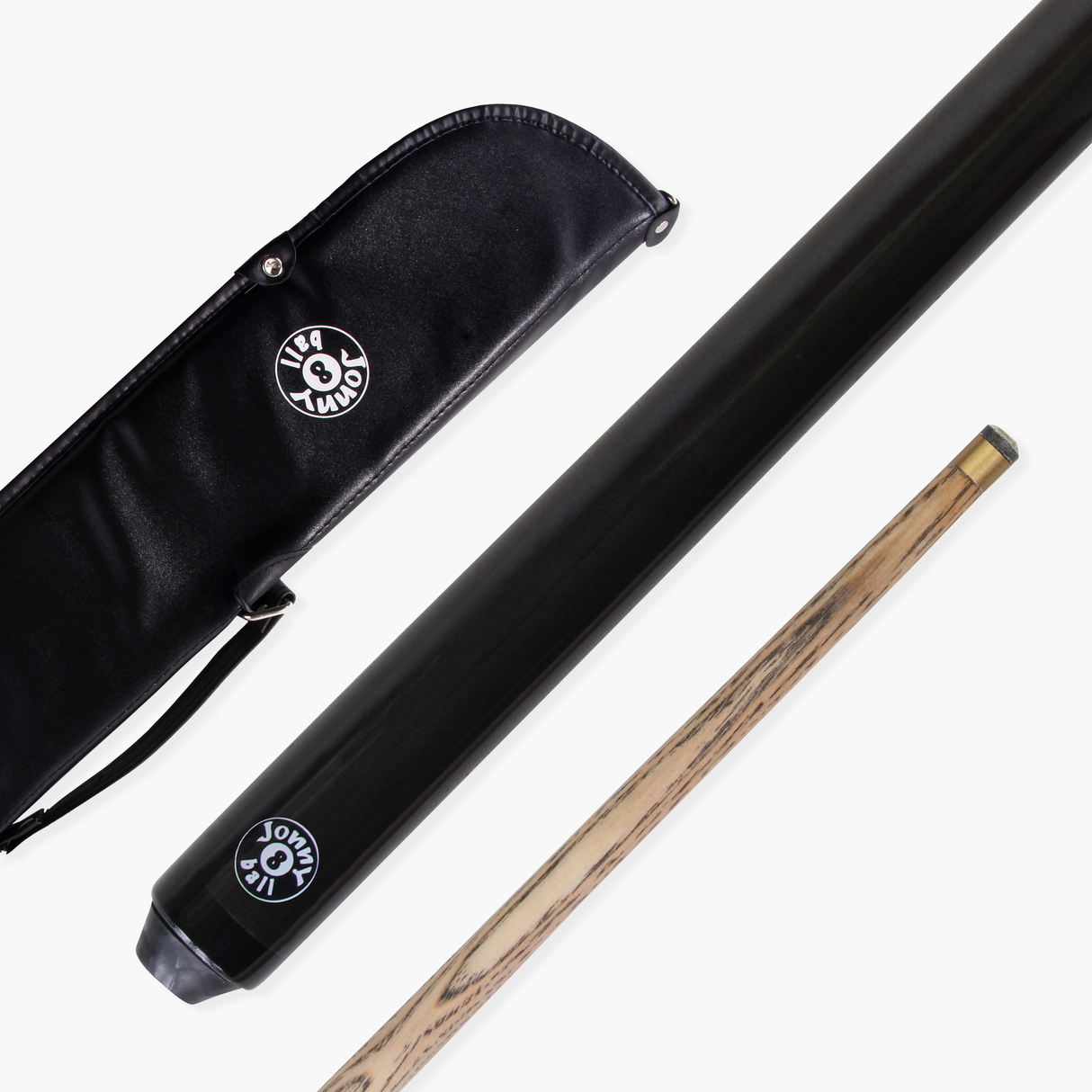 Jonny 8 Ball Junior Metallic E-Series 48 Inch 2 Piece Centre Joint Kids Snooker Pool Cue and Soft Case Set 9.5mm Tip