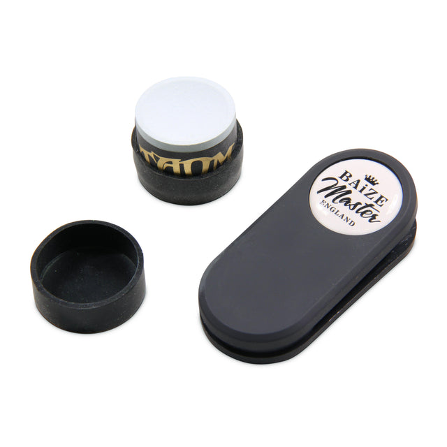 Baize Master T-MAG Twin Round Chalk Holder + 1 Piece Taom 2.0 Chalk