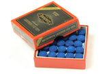 10 X 10mm Leather Blue Diamond Snooker Pool Cue Tips - Free Sandpaper