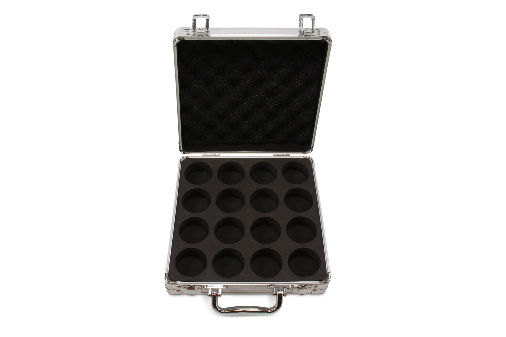 Baize Master Silver English Pool Ball Flight Carry Case - 16 Pool Balls (2 Inch)