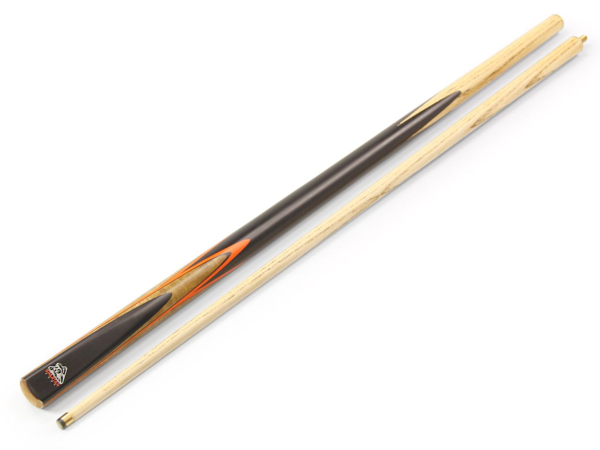 Spartan Fury CONQUEST 2 Piece Matching Ash Centre Joint Snooker Pool Cue 9mm Tip