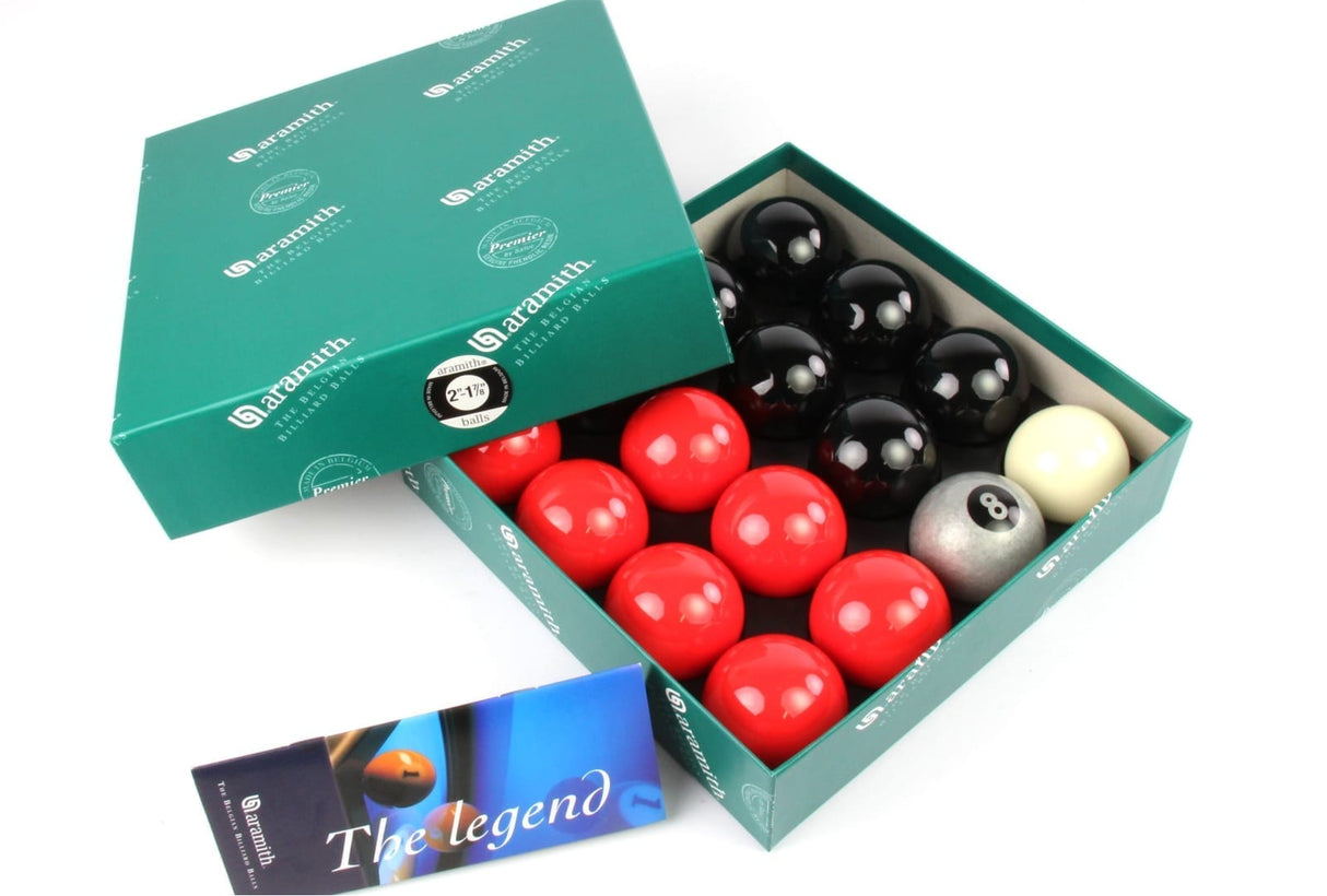 EXCLUSIVE! Aramith Premier SILVER 8 BALL Edition RED and BLACK Pool Balls