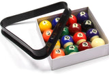 Economy Spots & Stripes Kids Pool Balls & Triangle - 1 3/4Inch