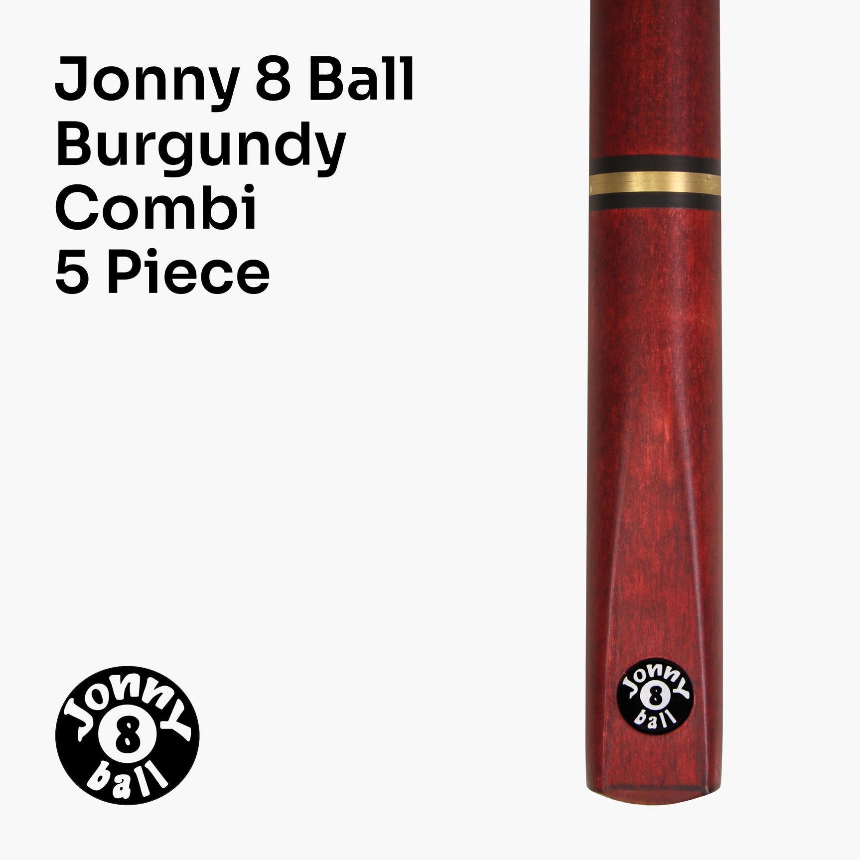 Jonny 8 Ball COMBI Length Adjustable 5 Piece Ash Snooker Pool Cue – 9mm Tip
