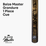 Baize Master Limited Edition Grandure #002 One Piece Hand Spliced Ultra-Premium English Pool Cue with Titanium Ferrule and Hand-Fitted Asia Cues Pro 8mm Tip – Handmade in Thailand by Asia Cues