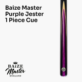 Baize Master 1 Piece PURPLE JESTER 57 Inch Ash Snooker Pool Cue with 9.5mm Tip