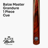 Baize Master Limited Edition Grandure #006 One Piece Hand Spliced Ultra-Premium English Pool Cue with Titanium Ferrule and Hand-Fitted Asia Cues Pro 8mm Tip – Handmade in Thailand by Asia Cues