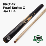 PRO147 Pearl Series C 57 Inch 3/4 Jointed Snooker Pool Cue and Case Set 9.5mm Pro Tip