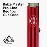 Baize Master Pro Line One Piece Aluminium Snooker Pool Cue Case - Holds Two 1 Piece Cues