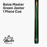 Baize Master Jester 57 Inch 1 Piece Premium Ash Snooker Pool Cue and Case Set 9.5mm Tip