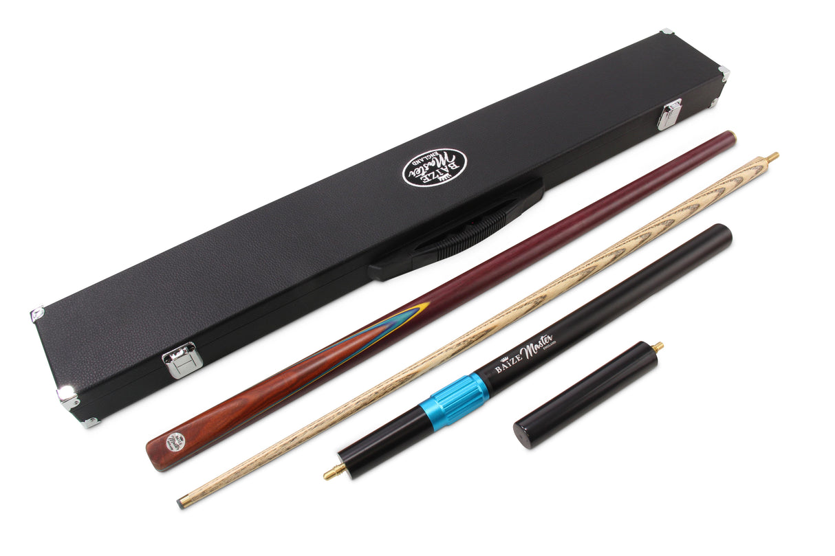 Baize Master House Series 2 Piece Snooker Pool Cue and Case Set 9.5mm Tip