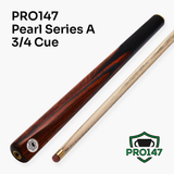 PRO147 Pearl Series A 57 Inch 3/4 Jointed Snooker Pool Cue 9.5mm Pro Leather Tip