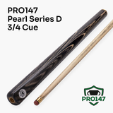 PRO147 Pearl Series D 57 Inch 3/4 Jointed Snooker Pool Cue 9.5mm Pro Leather Tip