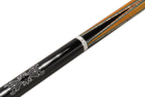 Jonny 8 Ball BLACK SUN 57 Inch 2 Piece Centre Joint Ash English Pool Cue with 8.5mm Tip