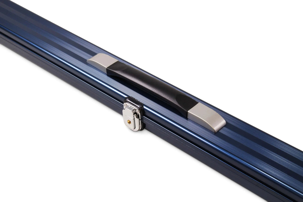 3/4 Lockable Aluminium Snooker Pool Cue Case with Tough Plastic Ends - Holds 1 3/4 Joint Cue + Extensions