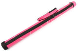 Trendy HOT PINK Tubular 2 pc Pool Snooker Cue Case - Large Accessory Pocket