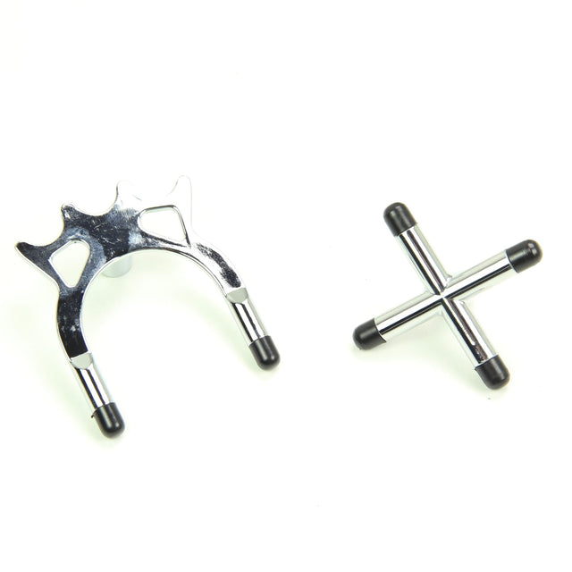 Chrome Cross & Bridge Rest Heads for Snooker or Pool