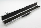 2pc SILVER Cue Case With Reinforced Corners for Snooker Pool Cue