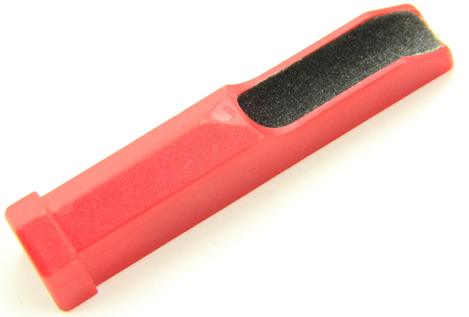 Pocket-Sized SUPAFILE Cue Tip Shaper: Red Plastic & Dual Sandpapered